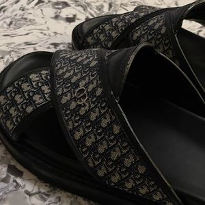 Christian Dior slides good condition black
